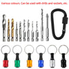 1/4" Hex Quick-Change Screwdriver Bit Holder with Keychain