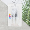 Spiral Birthday Cake Candles, Set of 6 Long Thin Decorative Candles for Cakes and Desserts