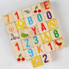 Wooden Alphabet Stacking Blocks Learning Toy