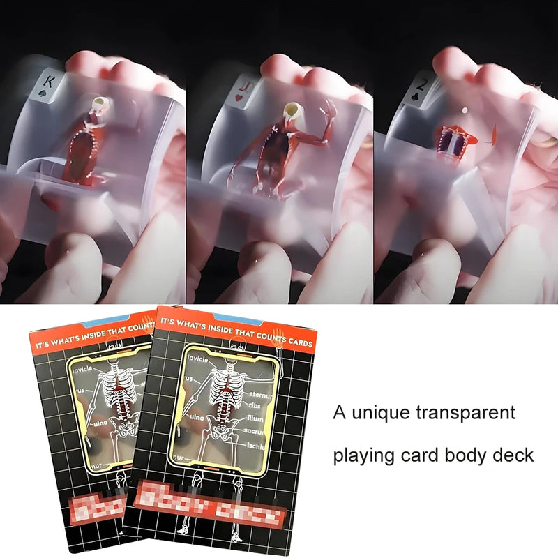 Transparent Anatomy Playing Cards
