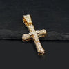 Iced-Out Cross Pendant Necklace with Tennis Chain