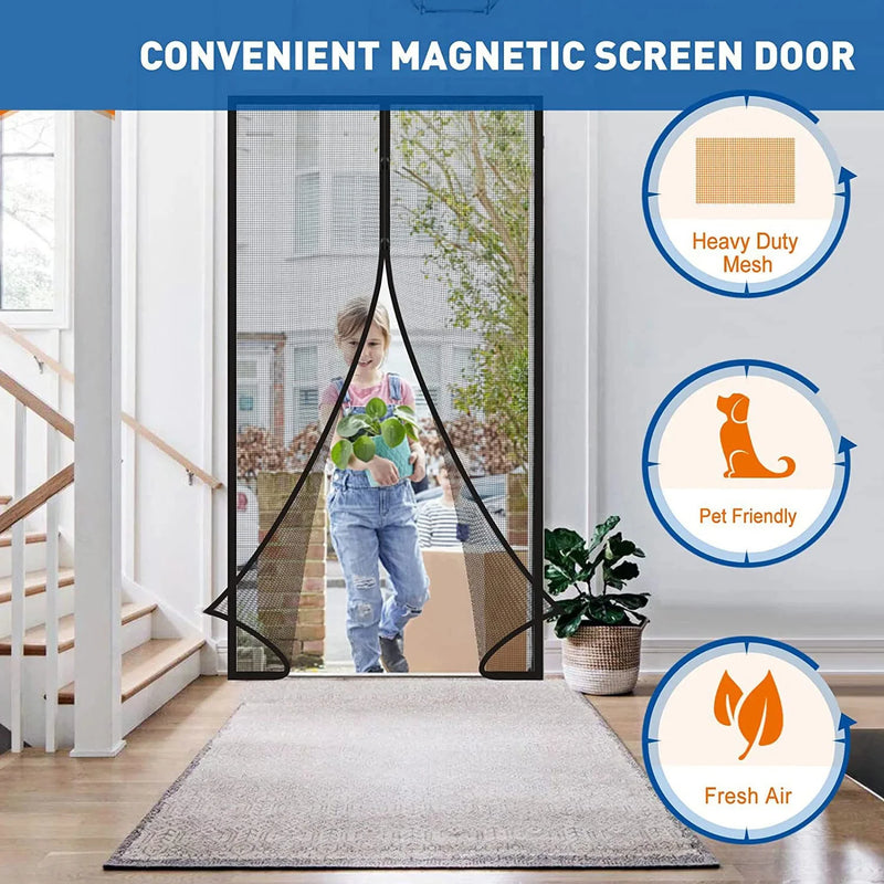 Self-Closing Magnetic Screen Door