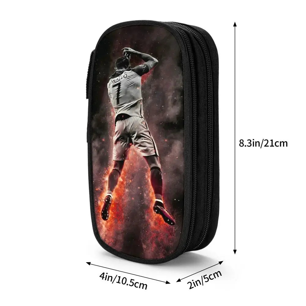Soccer Star Pen Case – Large-Capacity Pencil Pouch