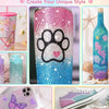40-Color Flatback Resin Rhinestone Kit for Crafts
