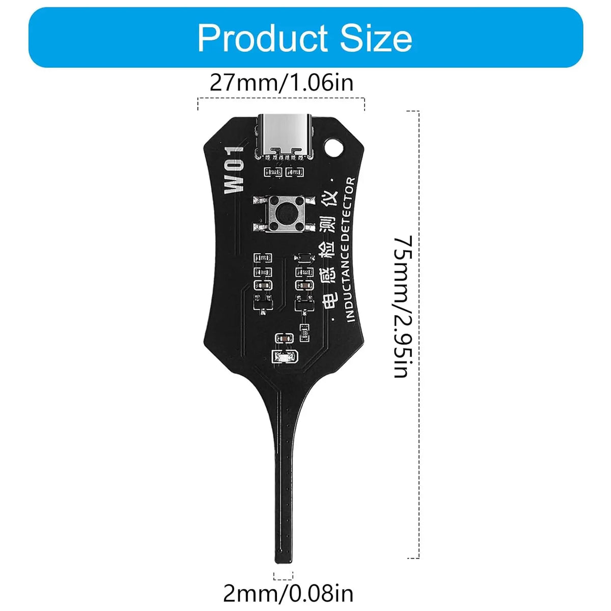 Type-C Inductance Tester for Circuit Board Diagnostics