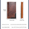 Men's Genuine Leather RFID Blocking Long Wallet with Card Holder
