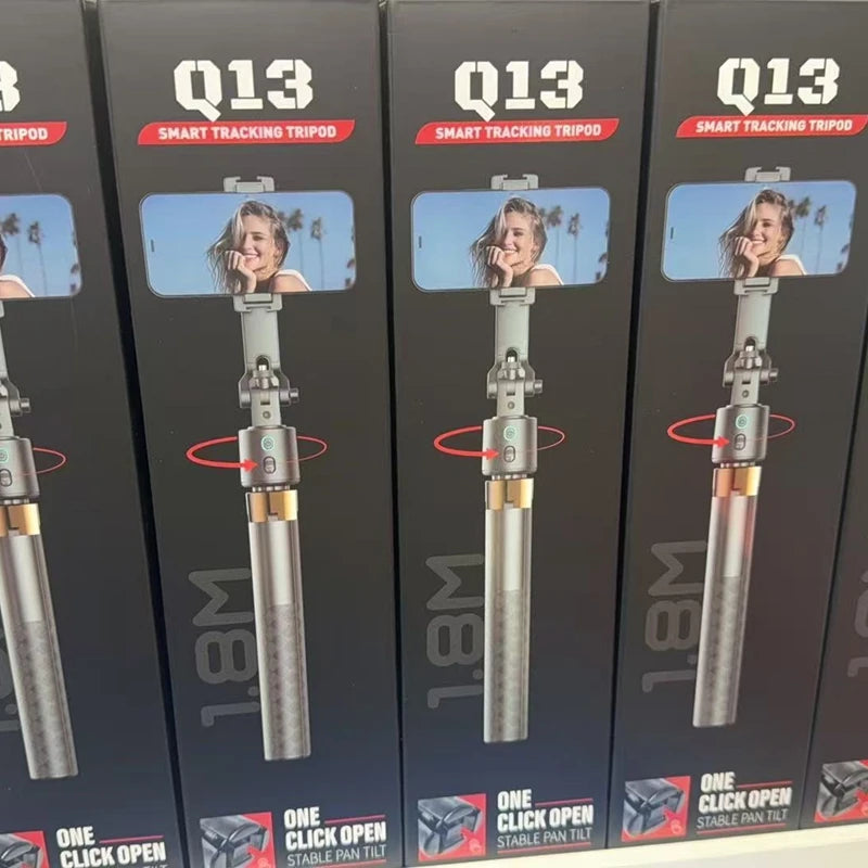 AI Face-Tracking Gimbal Selfie Stick & Tripod