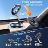 Magnetic car phone mount demonstrating 780° freely adjustable rotation and vacuum suction capability