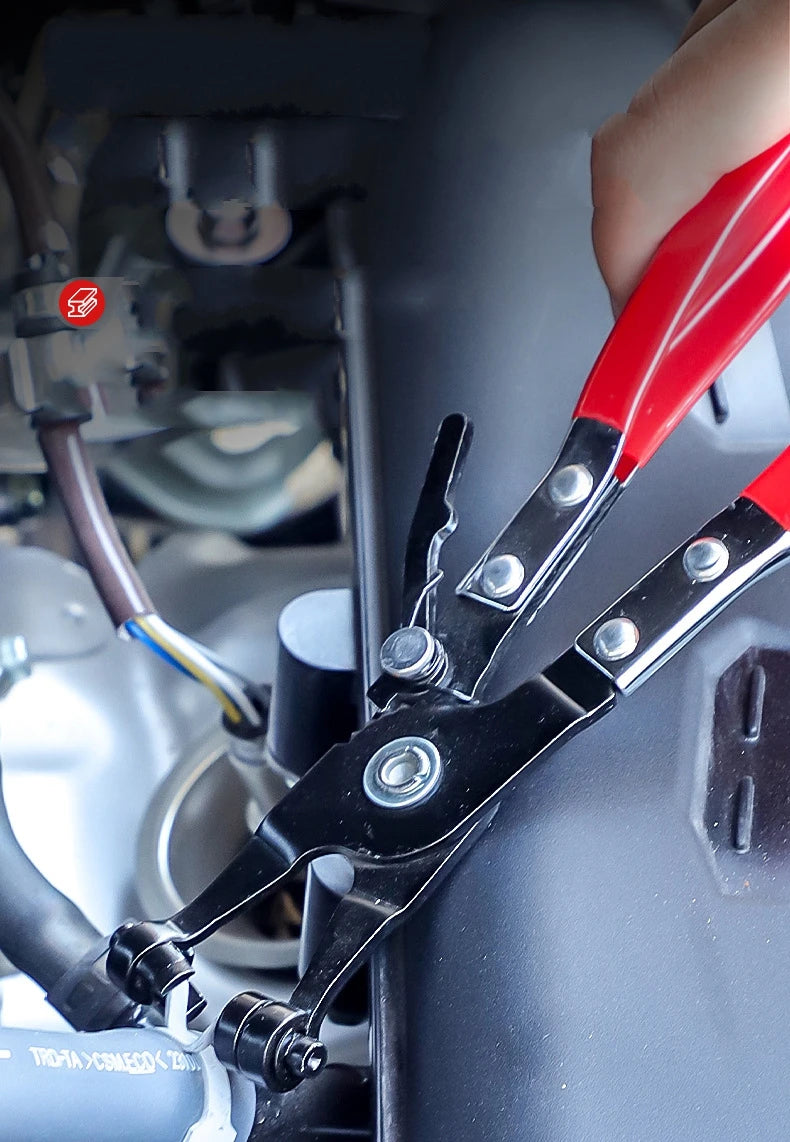 Long Reach Hose Clamp Pliers Set for Fuel, Oil, Water, and Radiator Hoses