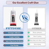 Premium Clear Jewelry Glue for Stones, Gems & Repairs