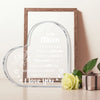 "I Love You Mom" Acrylic Keepsake for Mother's Day