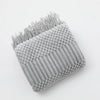 Oversized Chunky Knit Throw Blanket with Tassels