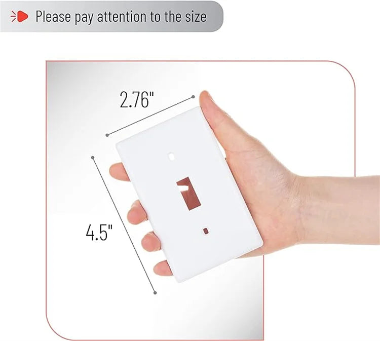 Durable ABS Wall Light Switch Cover Plate