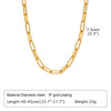 Chunky Gold Plated Stainless Steel Link Necklace
