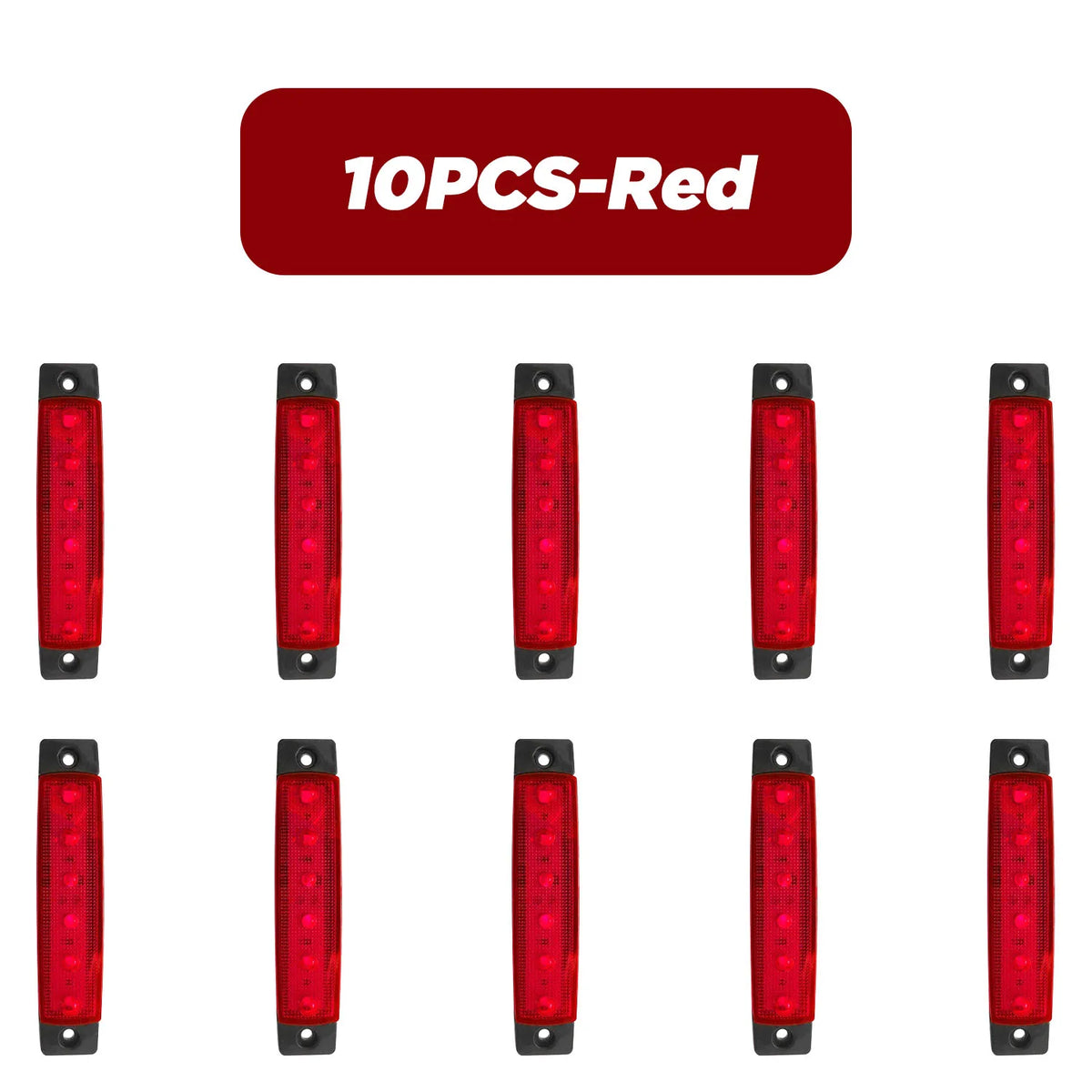 IP67 Waterproof LED Side Marker Lights (Set of 10)