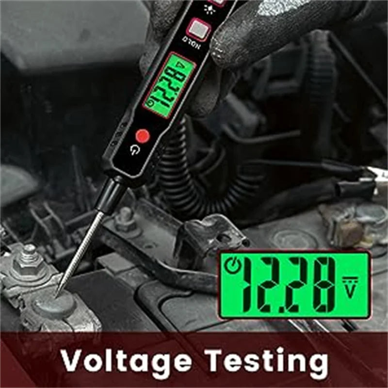 Smart Digital Circuit Tester with LED Display and Flashlight