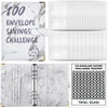 Marble A5 Savings Challenge Binder with 100 Cash Envelopes