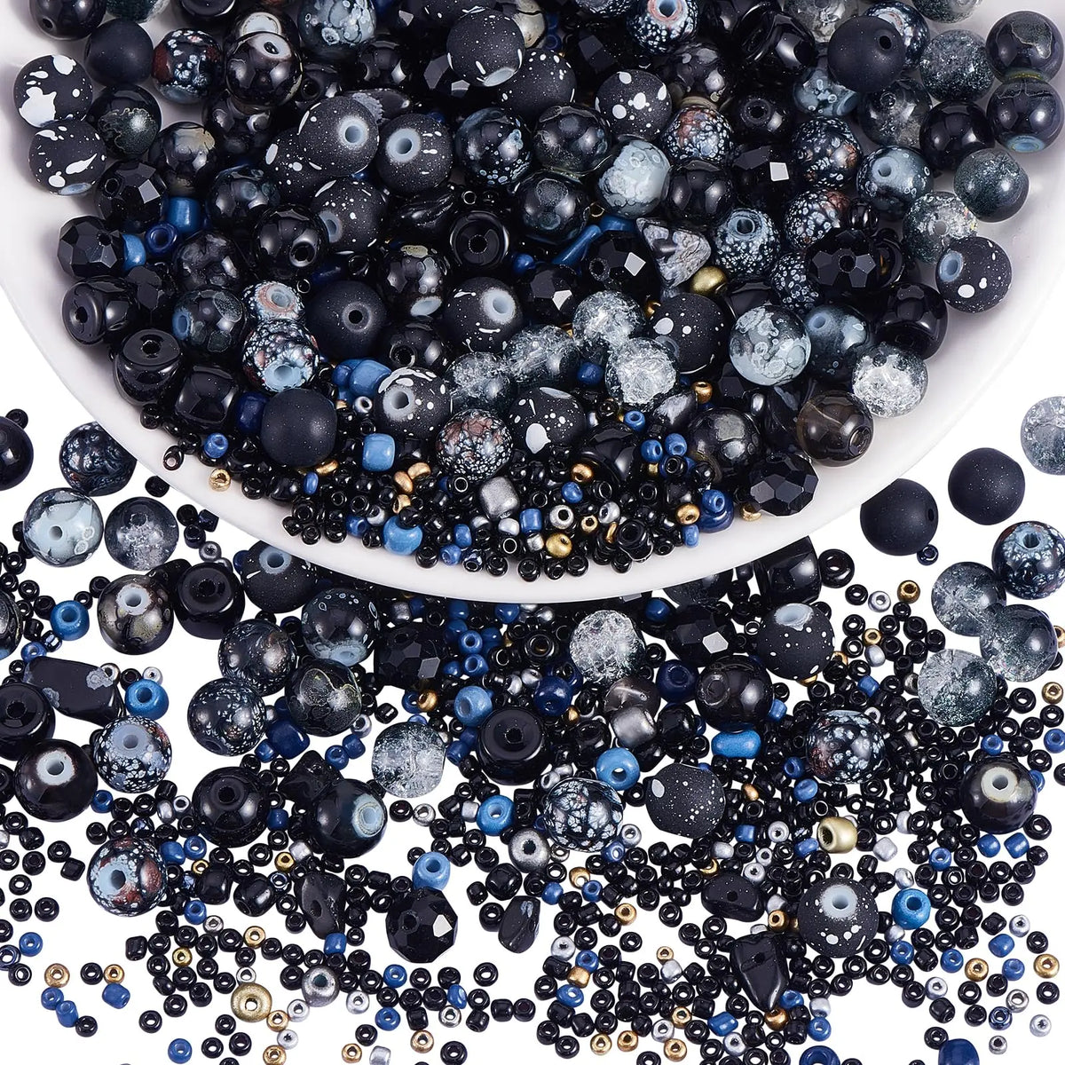 Mixed Size Green Czech Glass Seed Beads for Jewelry Making