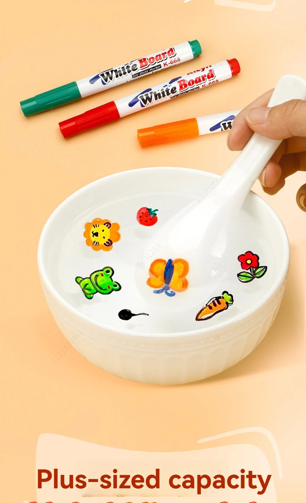 Erasable Whiteboard Markers for Glass, Ceramics & Office