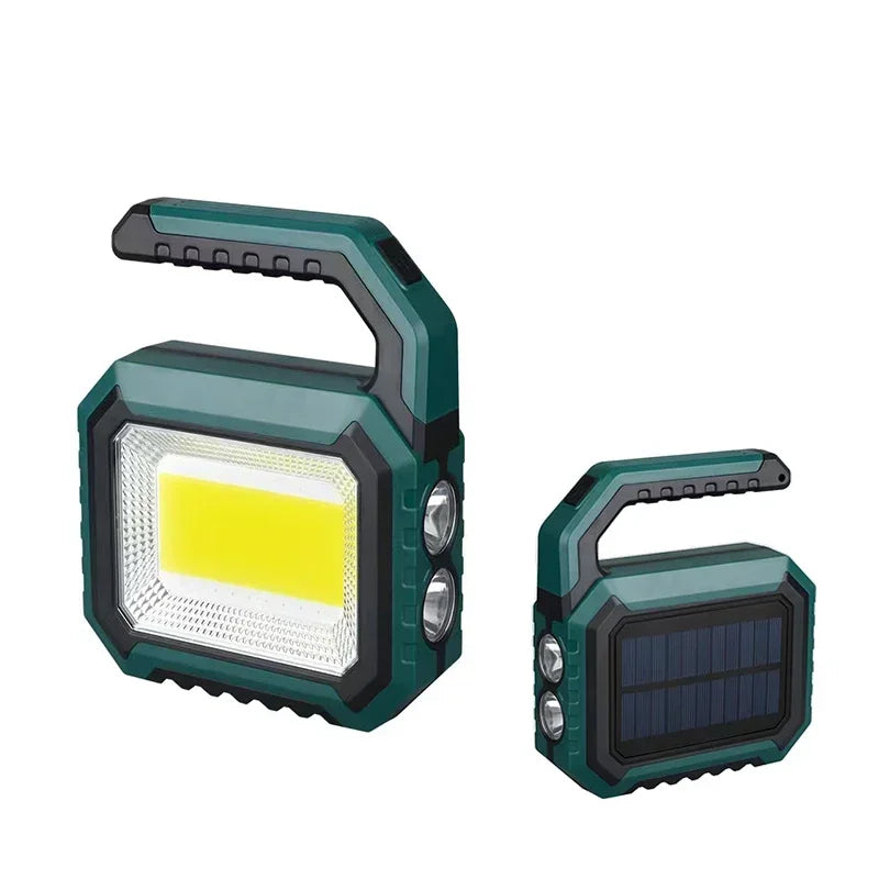 Solar-Powered LED Flashlight with USB-C Charging
