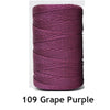 A spool of 109 Grape Purple ice silk crochet yarn for knitting and DIY crafts.