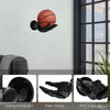 Wall-Mounted Basketball Display and Storage Rack