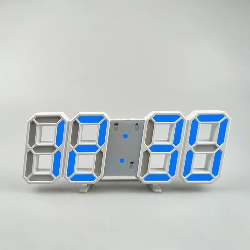 3D LED Digital Alarm Clock with Calendar and Temperature Display