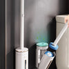 Wall-Mounted Disposable Toilet Brush Set with Refill Heads