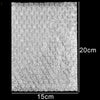 A sheet of clear bubble mailers showing a textured surface with cushioned protection.