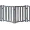 Modern Wooden Pet Gate with Sliding Door