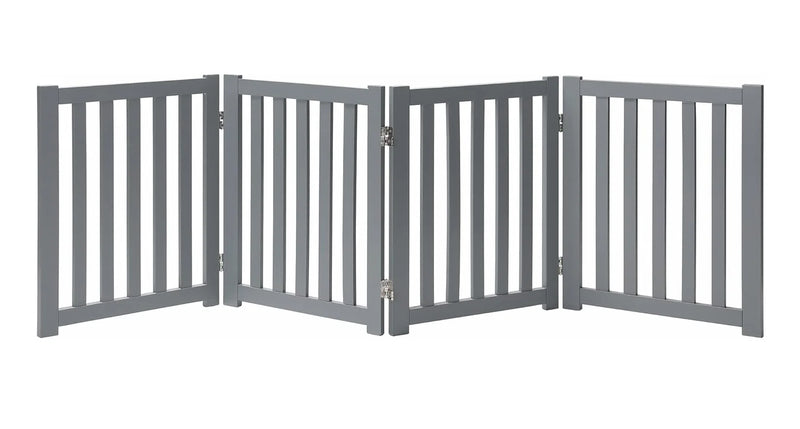 Modern Wooden Pet Gate with Sliding Door