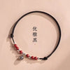Handwoven Crystal Anklet with Natural Stone Charms