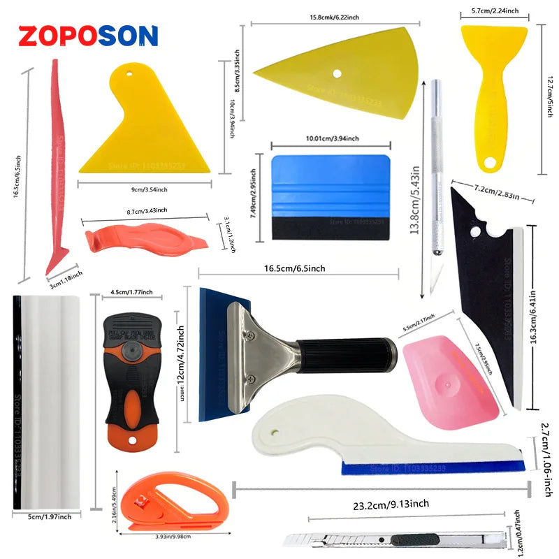Complete Vehicle Vinyl Wrap & Tint Installation Kit
