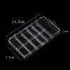 Clear Nail Tip Storage Box with Compartments