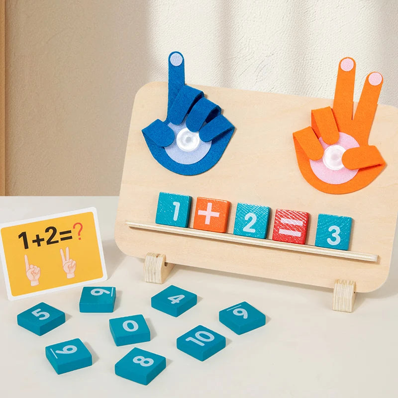 Wooden Finger Counting Math Toy for Kids