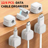 Magnetic Cable Clips for Desk Organization (12-Pack)