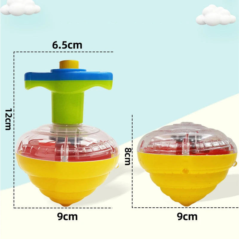 Musical Light-Up Spinning Top with Launcher