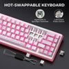 JadeStone 67-Key Wireless Mechanical Keyboard with IMD-Tech Keycaps