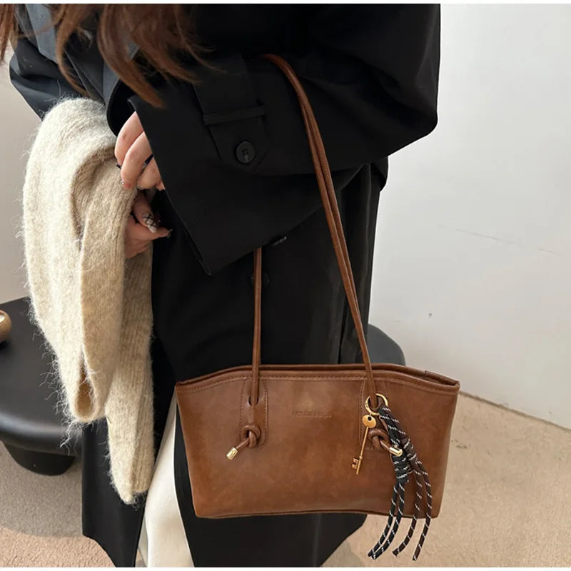 Retro Tote Bag - Large Capacity Casual Shoulder Bag
