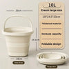 10L Foldable Camping Bucket with Sturdy Silicone Handle