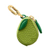 Fruit-Shaped PU Leather Coin Purse with Keychain