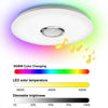 Luz de Techo LED Inteligente con Altavoz Bluetooth e Iluminación RGB