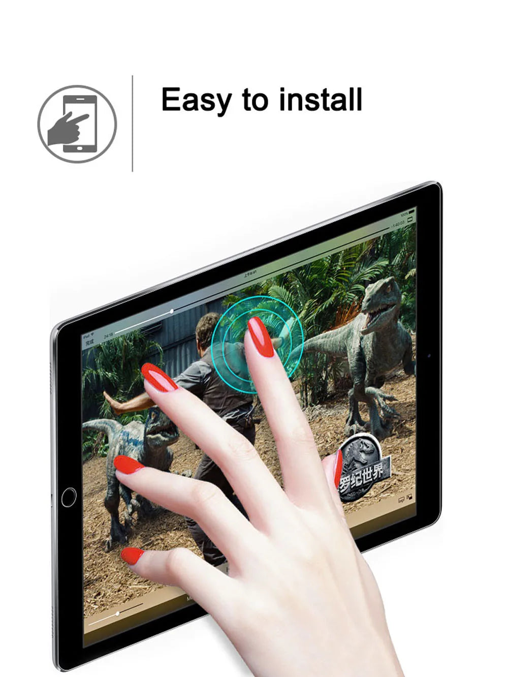 HD Tempered Glass Screen Protector for iPad (2-Pack)