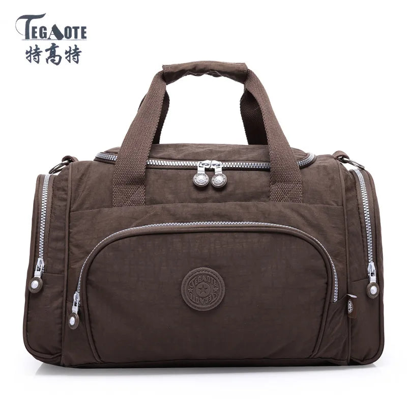 Lightweight Nylon Travel Duffle Bag for Women