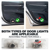 Two types of adjustable projection angle LED car door lights for Lexus models
