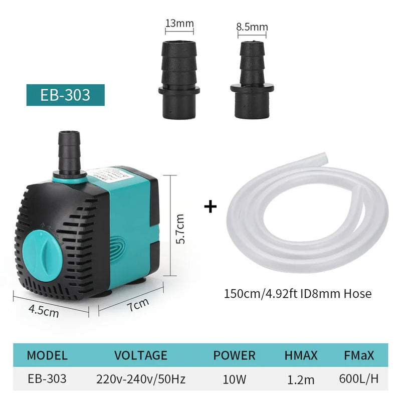 Submersible Water Pump for Aquariums and Fish Ponds
