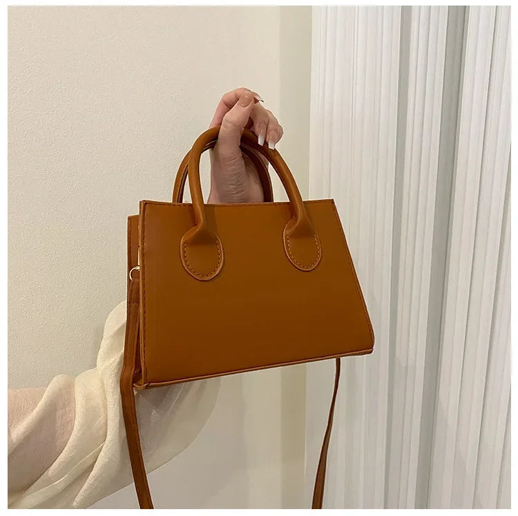 Minimalist Square PU Leather Crossbody Bag
