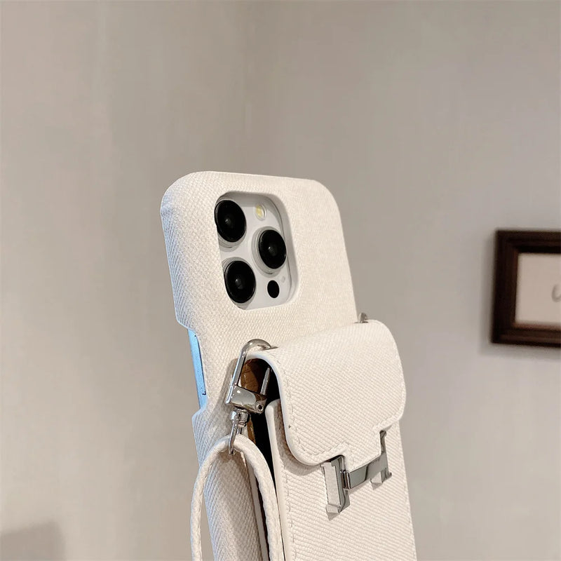 Étui portefeuille bandoulière avec porte-cartes