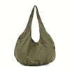 Nylon Tote Bag with Buckle Closure