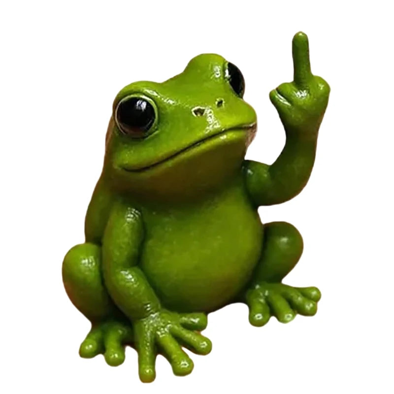Sassy Animal Desktop Statue with Playful Gesture